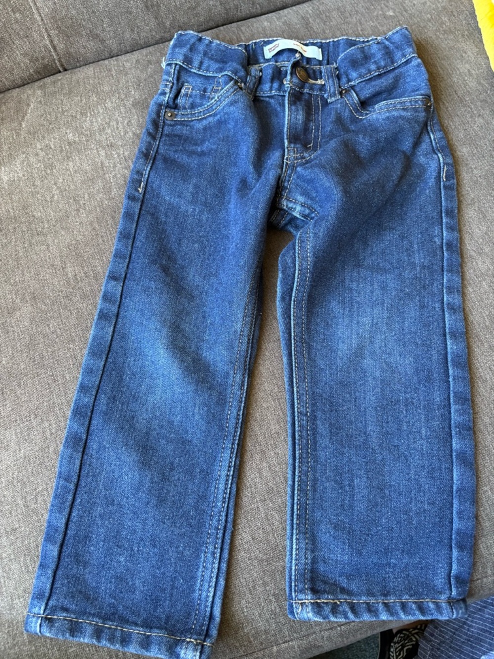 Levi's Kids Dark Blue Straight Jeans